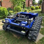 Гусеничная газонокосилка с дистанционным управлением GPS+RTK